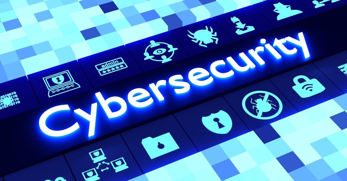 Blue Cybersecurity With Logos