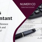 An Accounting Sheet With A Pen and Calculator | What's the Difference Between a CPA and an Accountant? | CPA vs. Accountant | Numerico